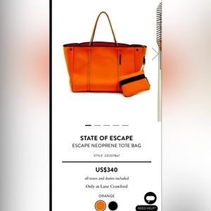 ESTATE OF EXCAPE (Escape Neoprene Tote Bag) New
